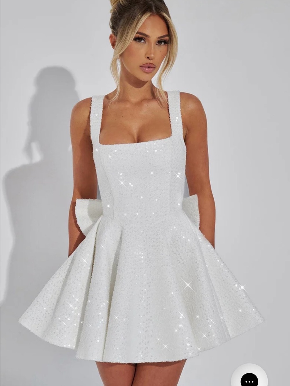 NWT BABYBOO Dorothy mini dress in ivory